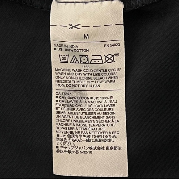 Banana Republic Cotton Quarter Zip Pullover in Navy Blue - Size M - Picture 4 of 4